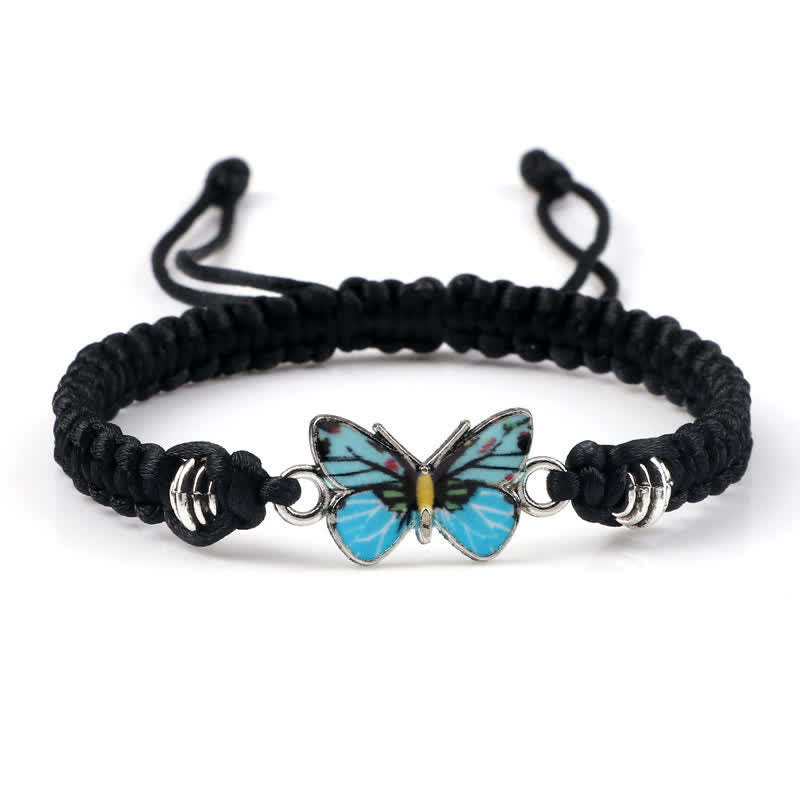 Butterfly Freedom Love String Charm Bracelet