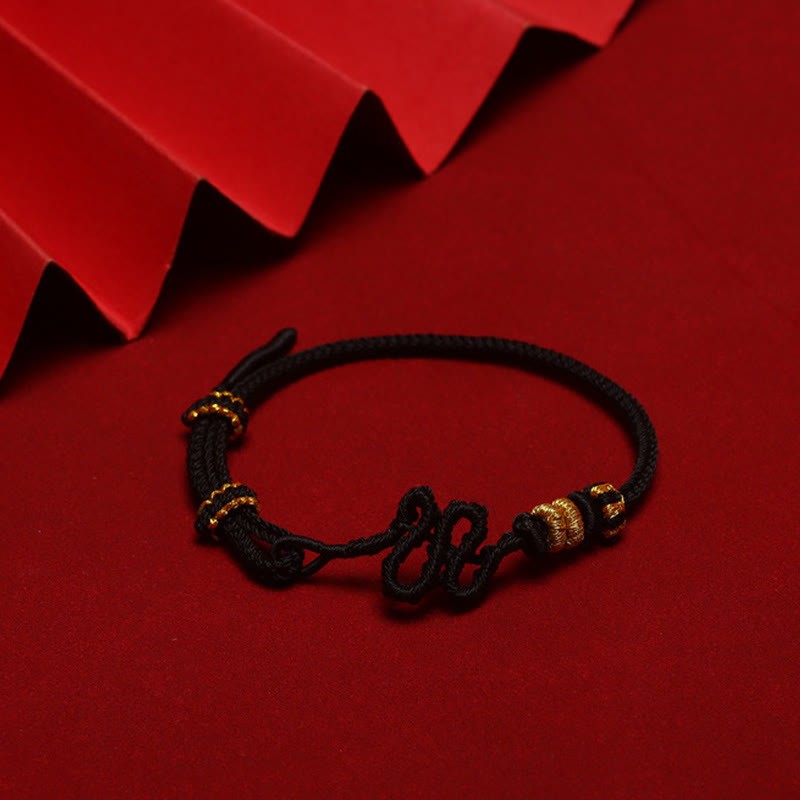 Red String Snake Knot Year Of The Snake Protection Braided Bracelet