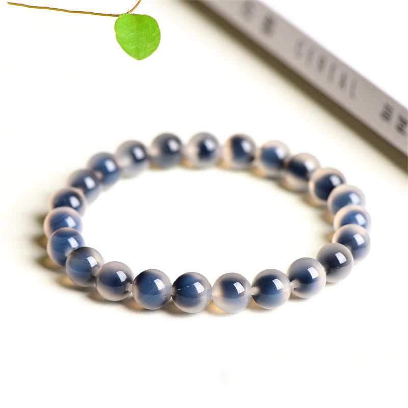 Natural Colorful Candy Agate Harmony Strength Bead Bracelet