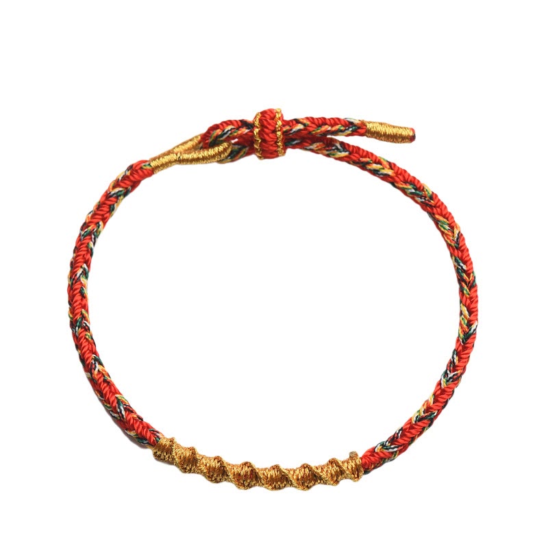 Handmade Chinese Zodiac Natal mystic zen Luck Strength Braided Rope Bracelet