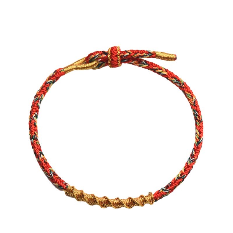 Handmade Chinese Zodiac Natal mystic zen Luck Strength Braided Rope Bracelet