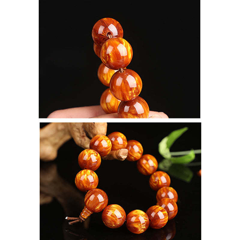 Golden Sea Willow Success Positive Bracelet Mala