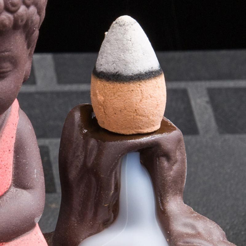 Backflow Smoke Fountain Ceramic Blessing Incense Burner Decoration