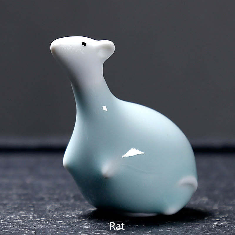 Chinese Zodiac Ceramic Tea Pet Home Decoration