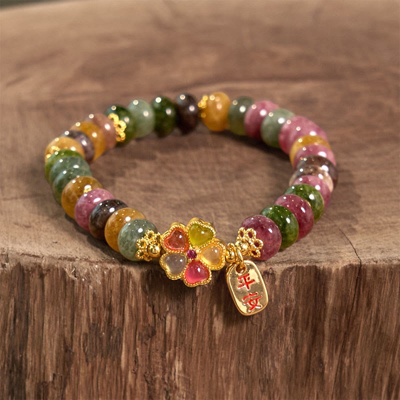 Tourmaline Jade Safe And Well Love Bracelet