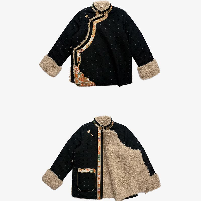 Tibetan Clothing Lhasa Fleece Lined Top Winter Women Clothing