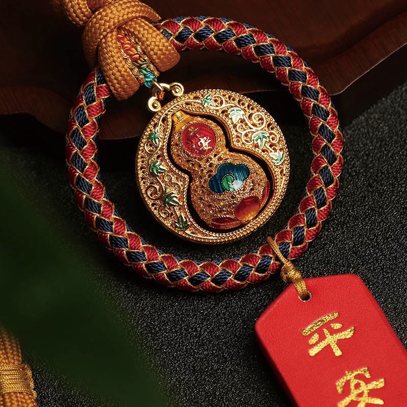 Gourd Fu Character Safe And Well Fortune Car Hanging Decoration