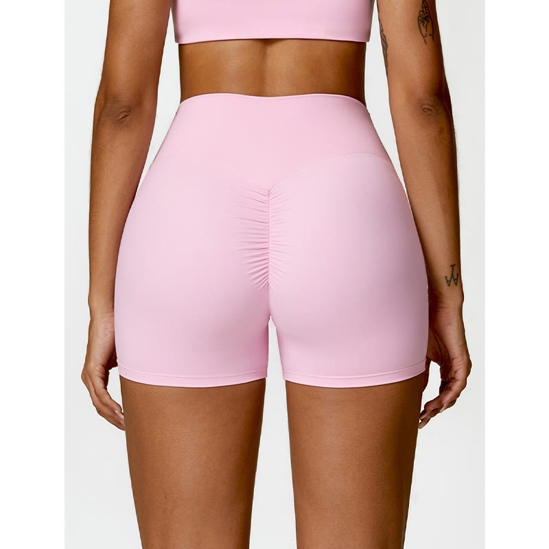 Gym Sports Yoga Backless Bra Crop Tank Top Shorts