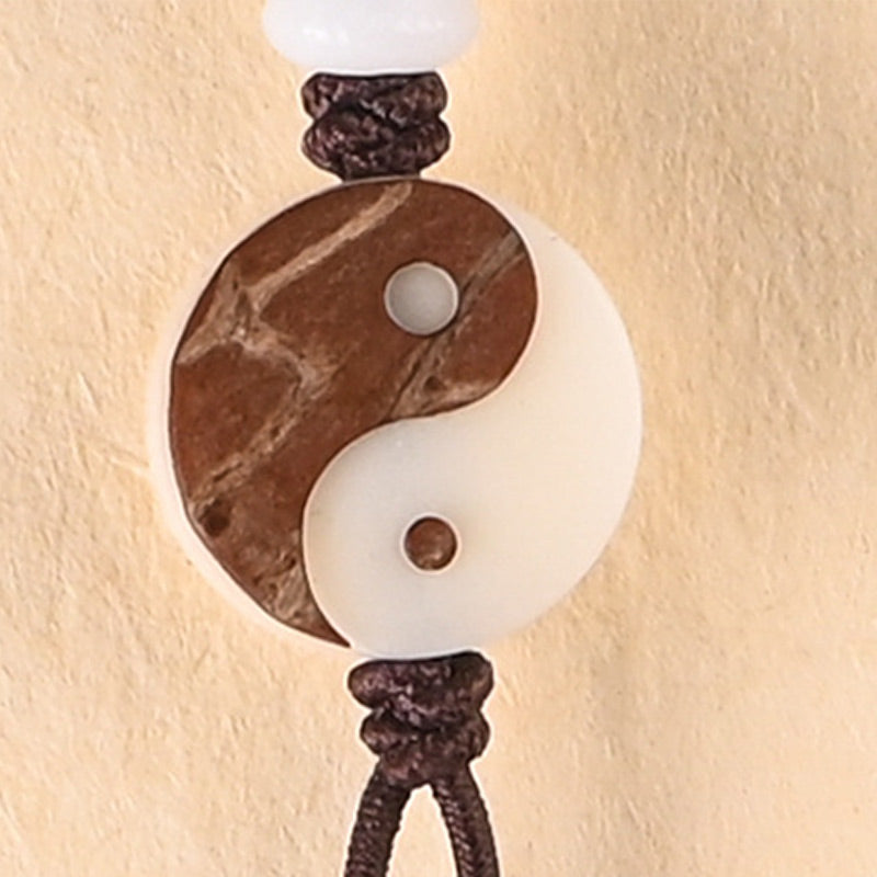 Ebony YinYang Protection Necklace Mala