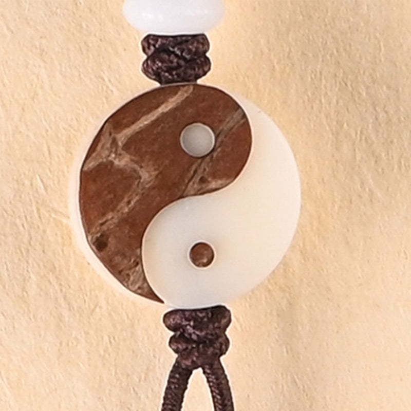 Ebony YinYang Protection Necklace Mala