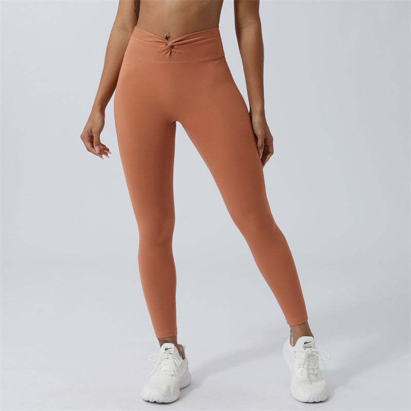 Women Workout Long Sleeve Crisscross Backless Top Tee Leggings Sports Fitness Yoga Outfit