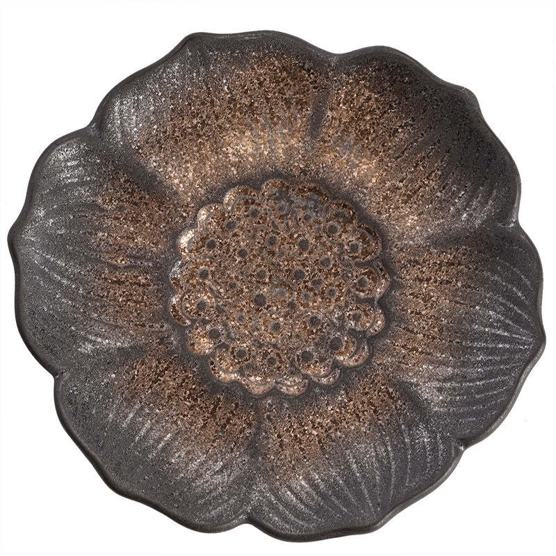 Vintage Lotus Flower Ceramic Cup Mat Pad Tea Cup Coaster Kung Fu Tea Mat