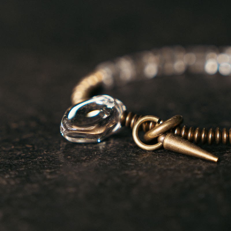 Copper White Crystal Luck Bracelet