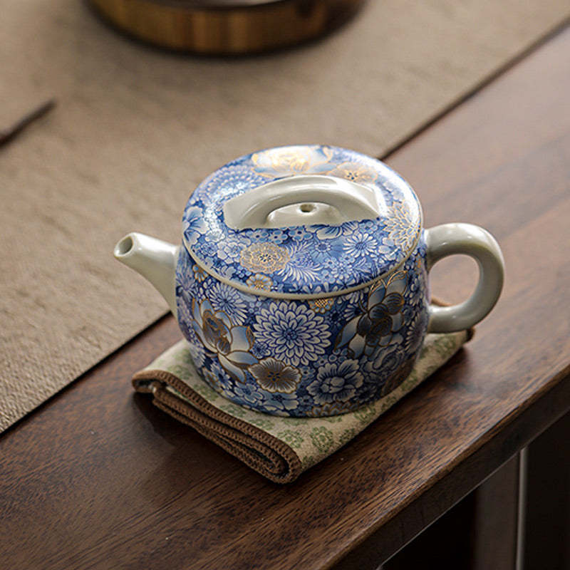 Lotus Chrysanthemum Plum Blossom Flower Teacup Kung Fu Tea Cup Teapot