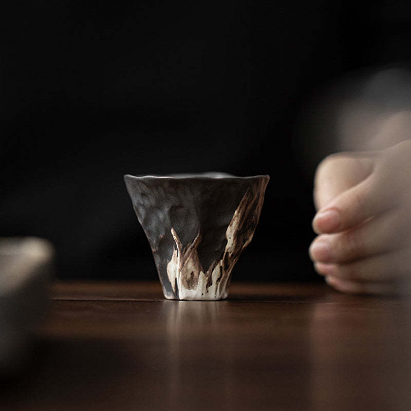 Lotus Flower Shape Zen Ceramic Teacup Kung Fu Tea Cup 50ml
