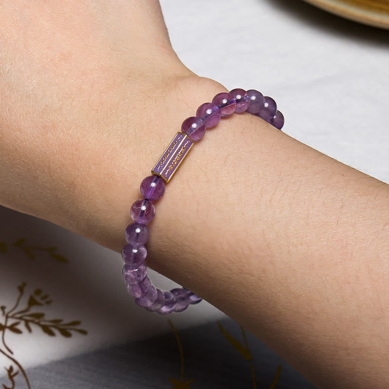 Natural Amethyst Inner Peace And Healing Bracelet