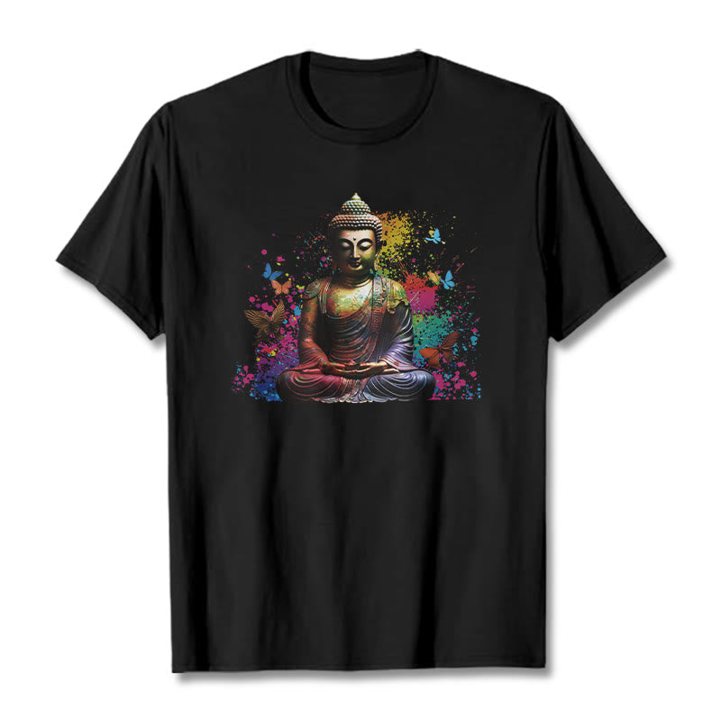 Colorful Butterfly Flying Meditation mystic zen Tee T-shirt