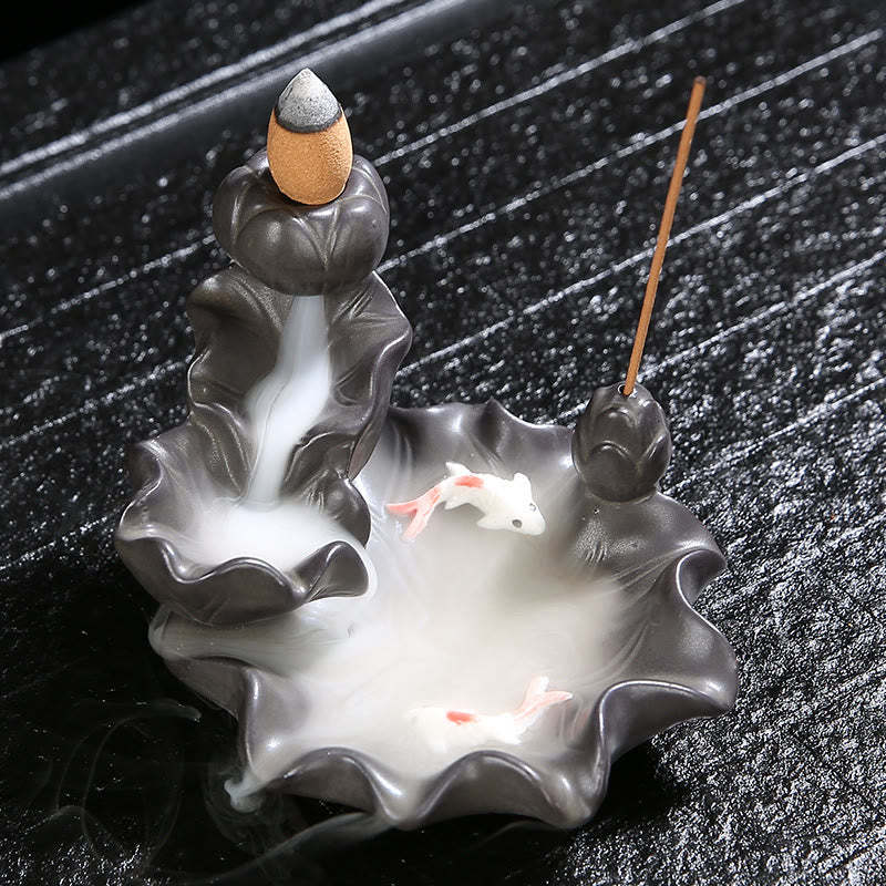 Koi Fish Lucky Incense Burner Decoration