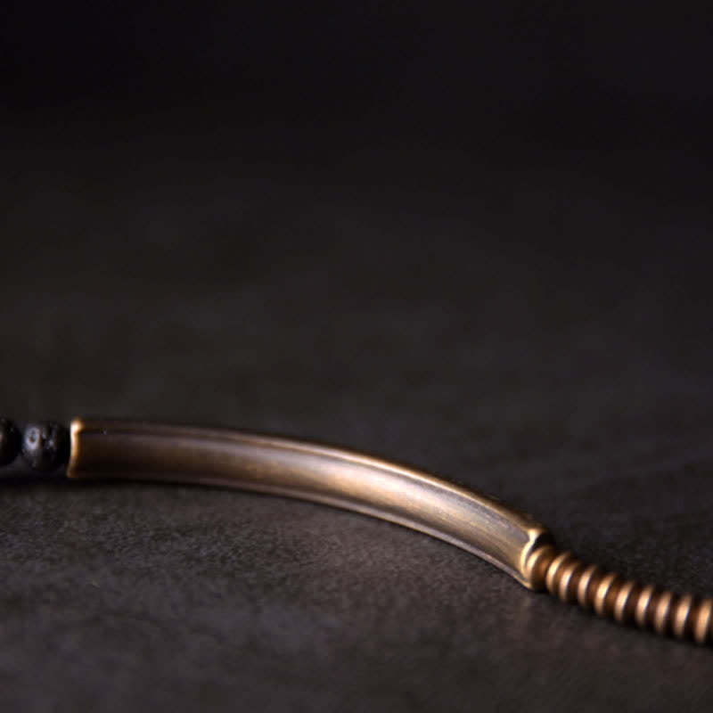 Vintage Lava Rock Copper Support Bracelet