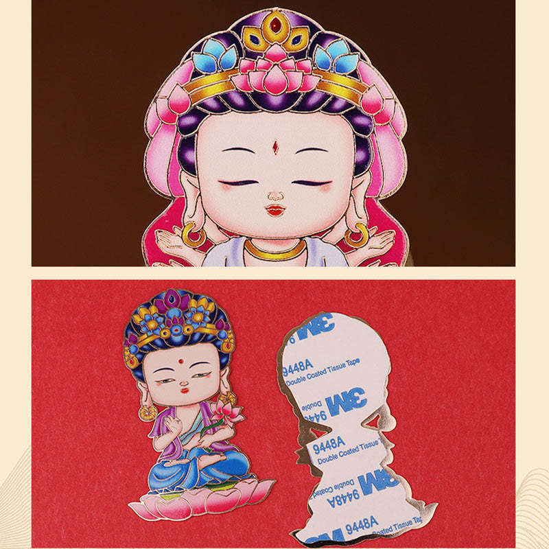 Chinese Zodiac Natal mystic zen Blessing Wealth Fortune Fridge Phone Sticker