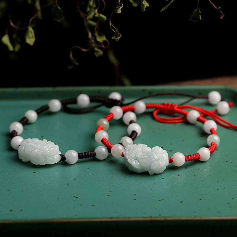 Natural Jade PiXiu Luck Bracelet