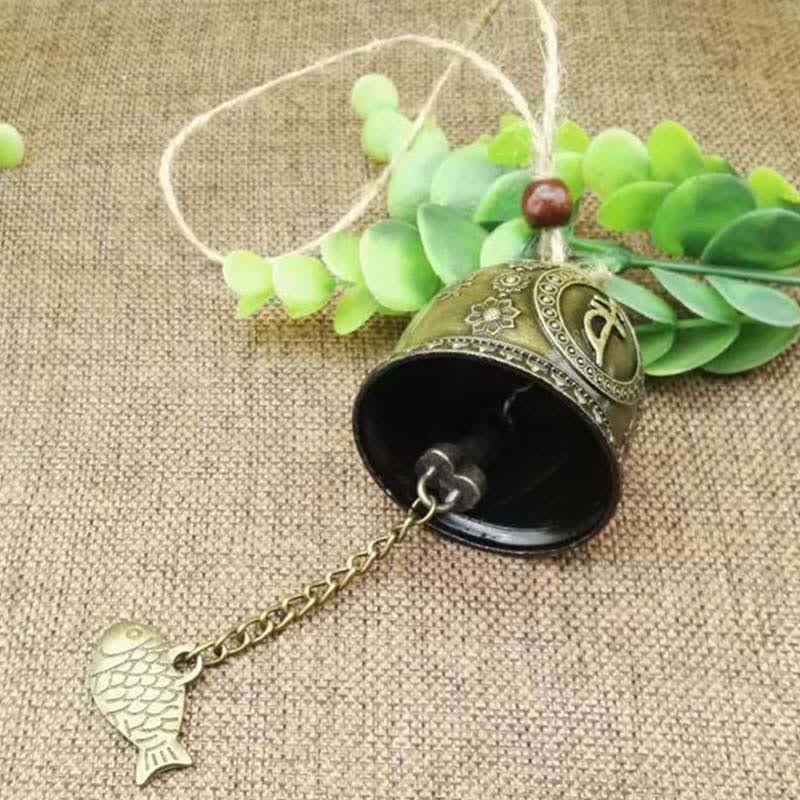 Feng Shui mystic zen Koi Fish Dragon Elephant Wind Chime Bell Luck Wall Hanging Decoration