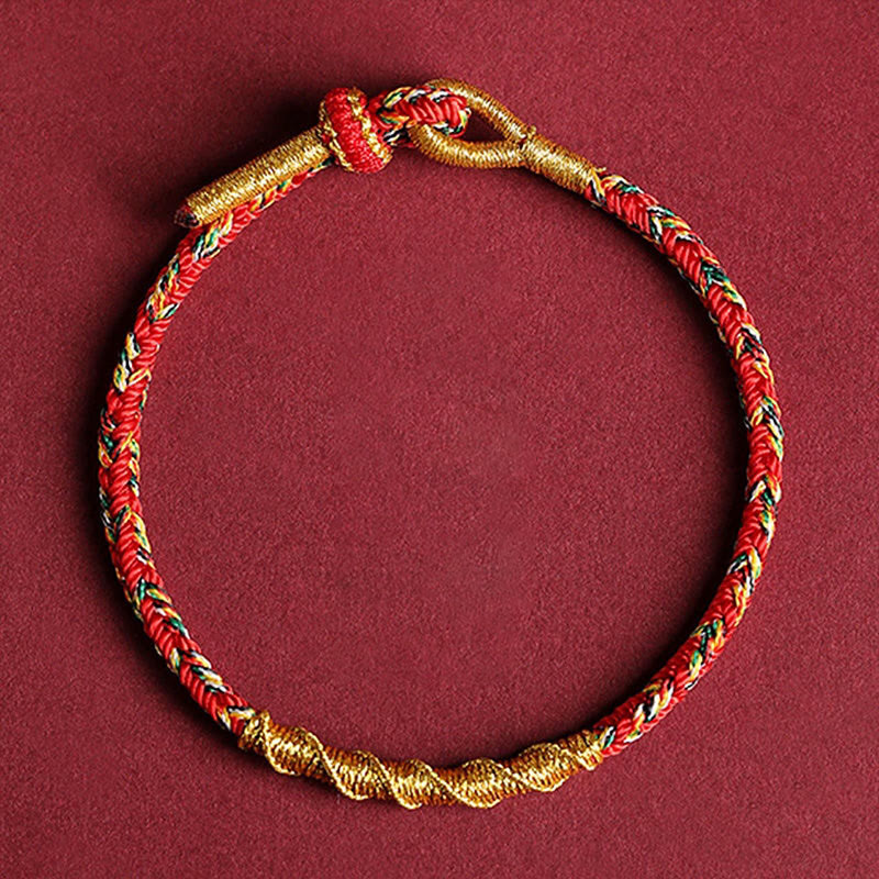 Handmade Chinese Zodiac Natal mystic zen Protection Strength Braided String Bracelet