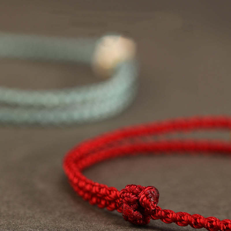 999 Gold Year of the Snake Eternal Endless Knot Infinity Handmade Luck Bracelet