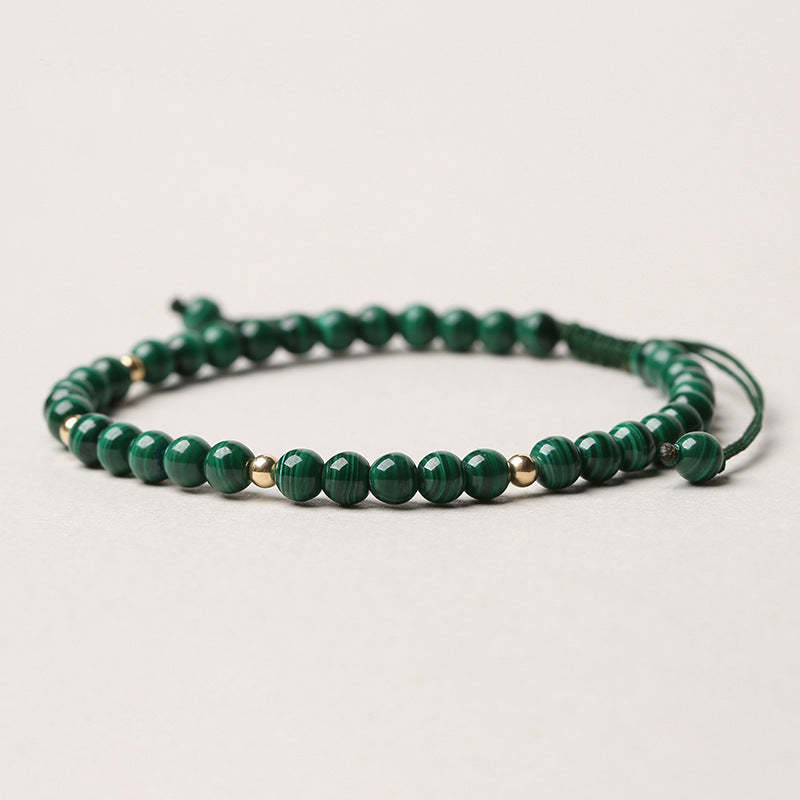 Natural Malachite Protection Calmness String Bracelet
