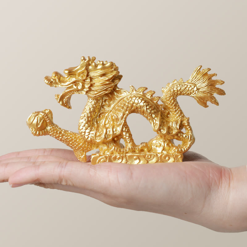 Feng Shui Dragon Auspicious Cloud Wealth Luck Decoration