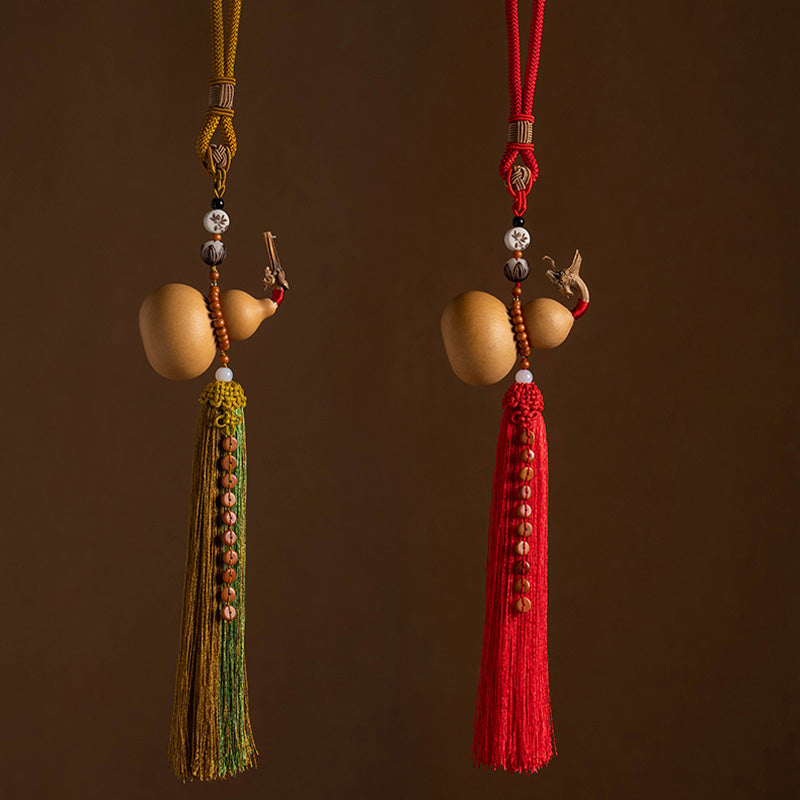 Feng Shui Coins Gourd Chinese Knot Lucky Coins Five Emperor Money Wealth Tassels Decoration