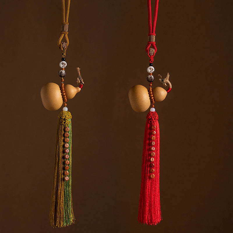 Feng Shui Coins Gourd Chinese Knot Lucky Coins Five Emperor Money Wealth Tassels Decoration