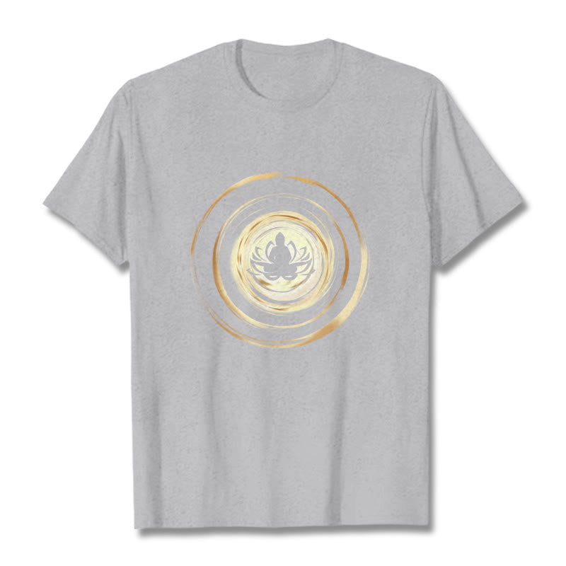 Meditating mystic zen Lotus Pattern Tee T-shirt