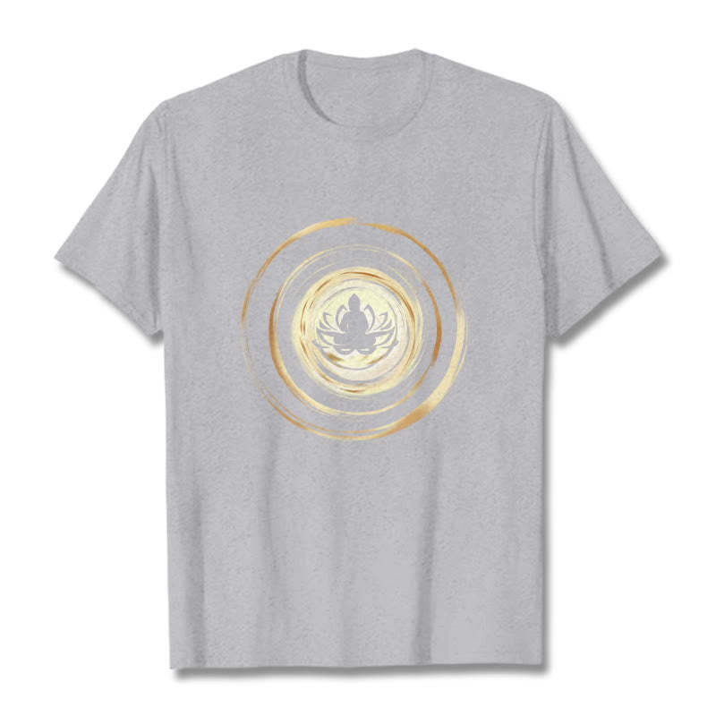 Meditating mystic zen Lotus Pattern Tee T-shirt