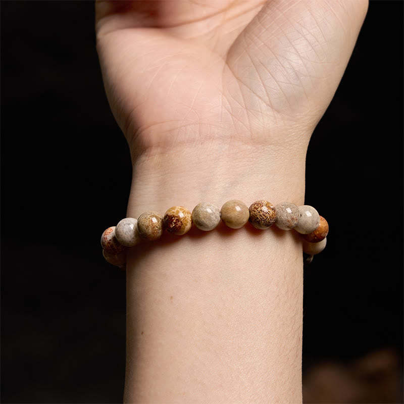 Fossil Coral Compassion Bracelet