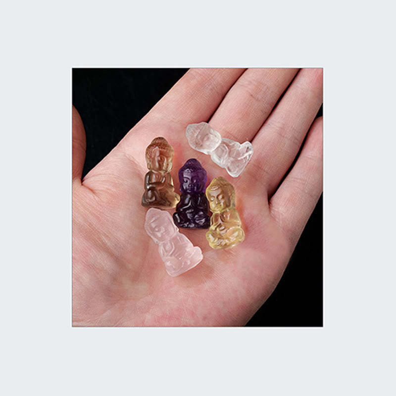 Various Crystal Amethyst Pink Crystal White Crystal Citrine mystic zen Carved Spiritual Healing Necklace Pendant Decoration (Extra 30% Off | USE CODE: FS30)