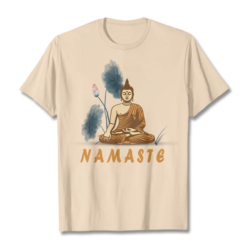 NAMASTE mystic zen Lotus Leaf Tee T-shirt