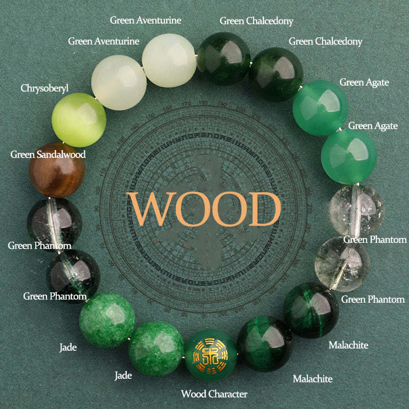 Five Elements Various Agate Balance Luck Bracelet