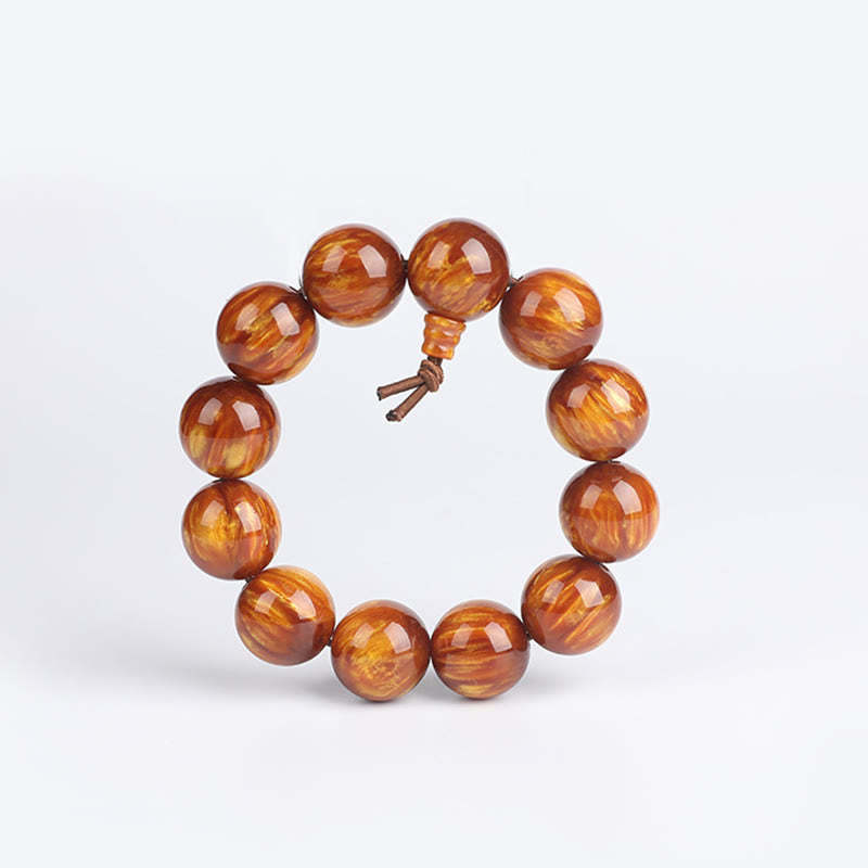 Golden Sea Willow Success Positive Bracelet Mala