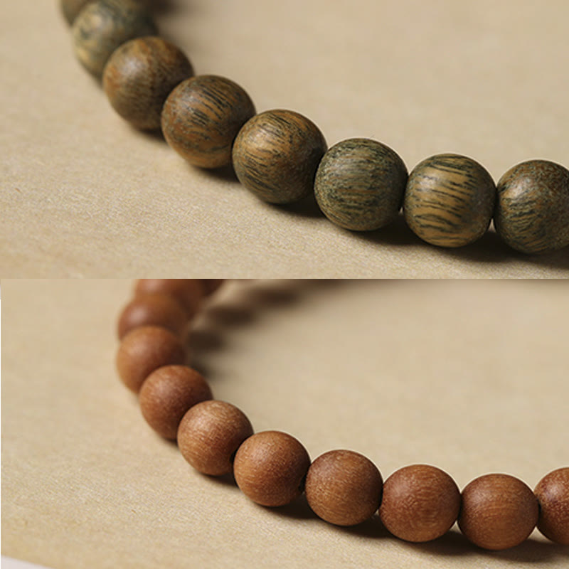 Green Sandalwood Gold Sandalwood Cute Rabbit Positive Bracelet