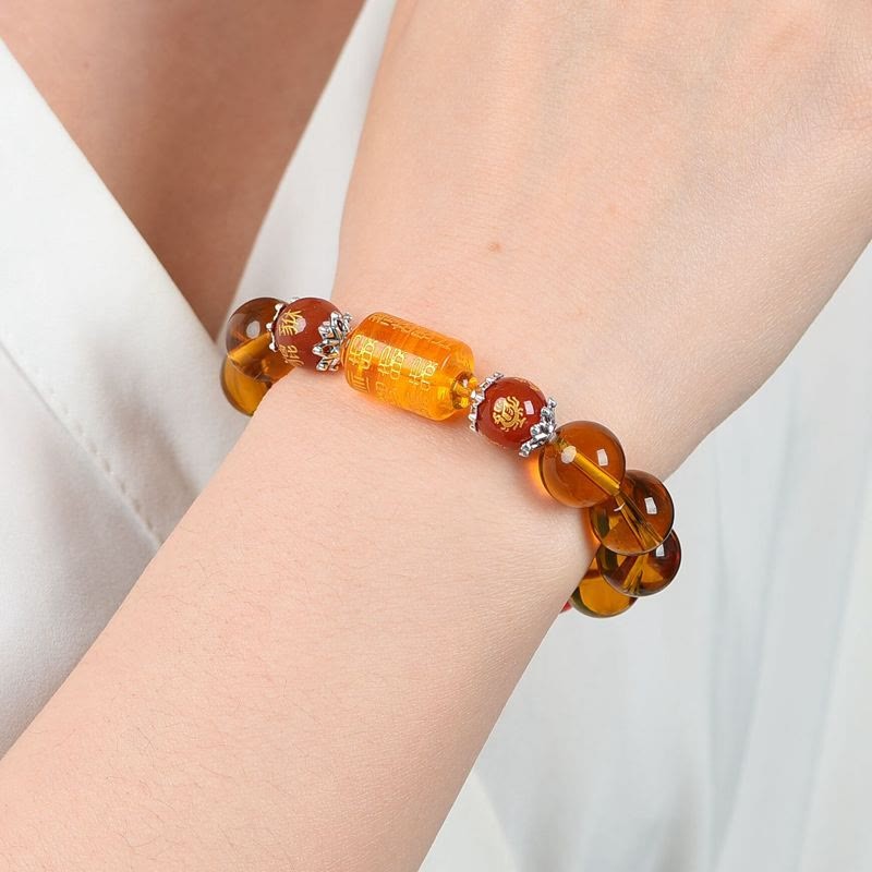 Natural Citrine Fortune Happiness Bracelet