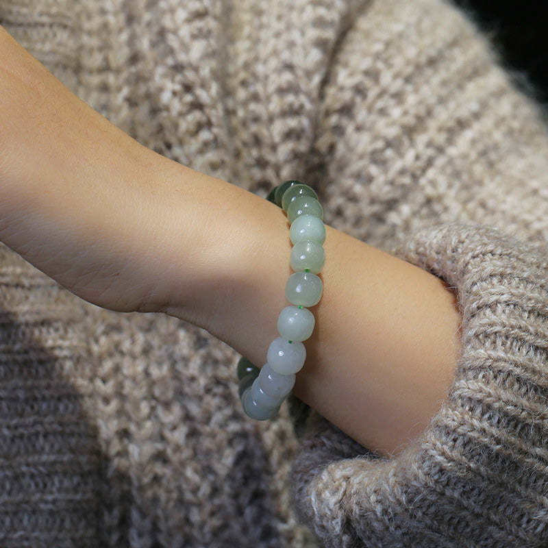 Gradient Jade Luck Blessing Bracelet