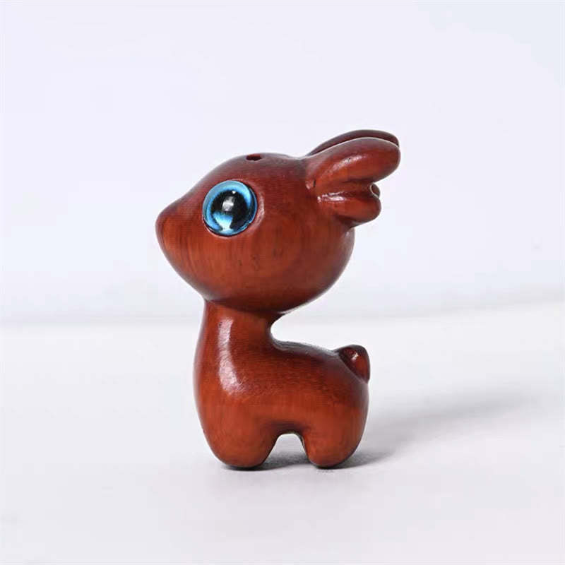 Green Sandalwood Small Leaf Red Sandalwood Cute Cat Animals Soothing Peace Decorations