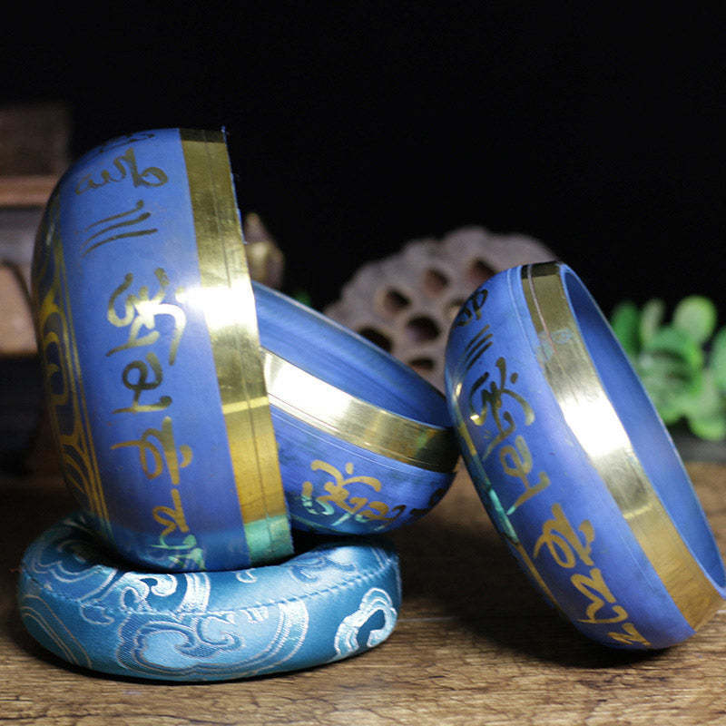 Tibetan Sound Bowl Handcrafted for Relaxation Meditation Prayer Singing Bowl Set