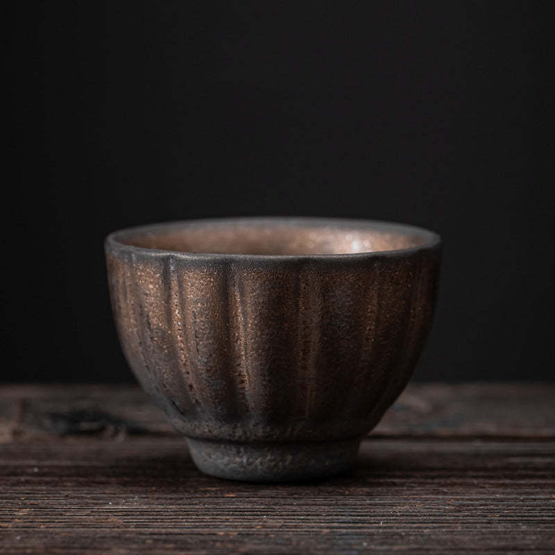 Lotus Pod Leaf Flower Auspicious Clouds Ceramic Teacup Kung Fu Tea Cup