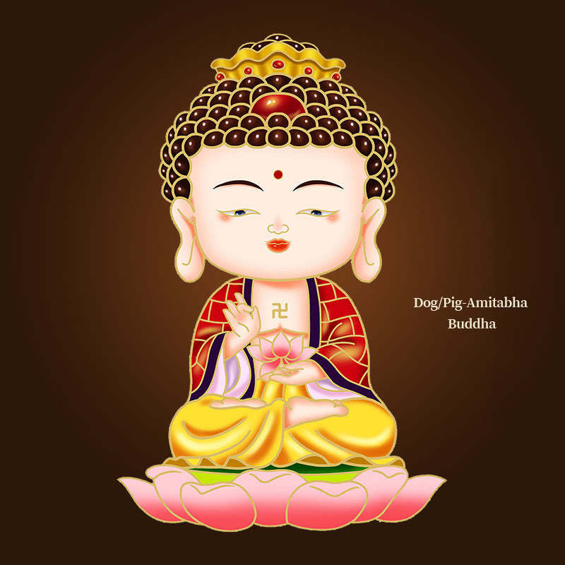 Chinese Zodiac Natal mystic zen Blessing Wealth Fortune Fridge Phone Sticker