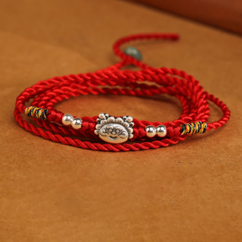 999 Sterling Silver Blessing Red String Belly Chain