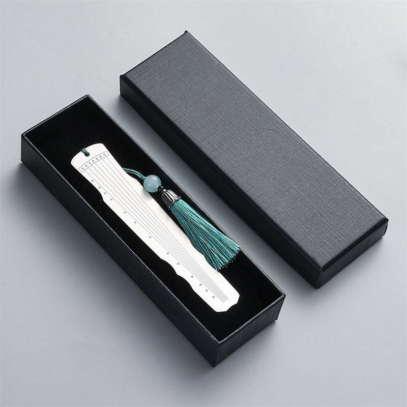 Classical Musical Instruments Pipa Guzheng Guqin Ruan Metal Bookmarks Tassel With Gift Box