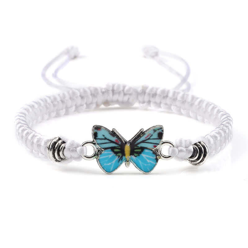 Butterfly Freedom Love String Charm Bracelet