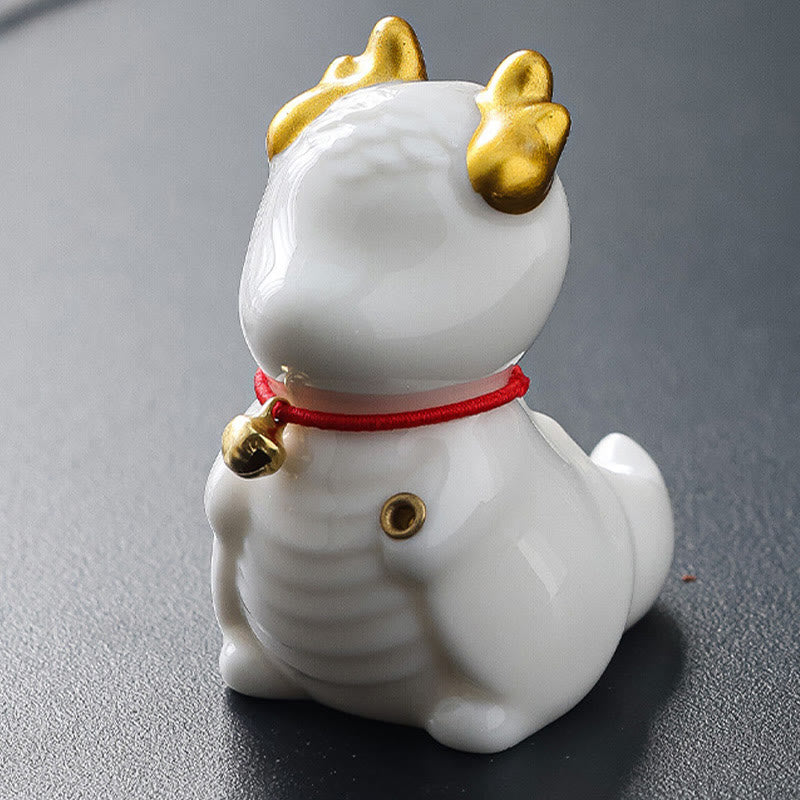 Dragon Bell Healing Ceramic Incense Burner Desk Decoration